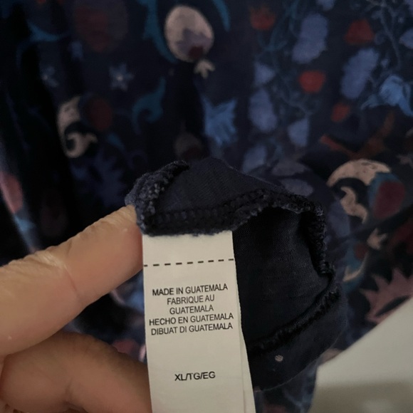 XL Lucky Brand Floral Top-Excellent Condition - Picture 6 of 8